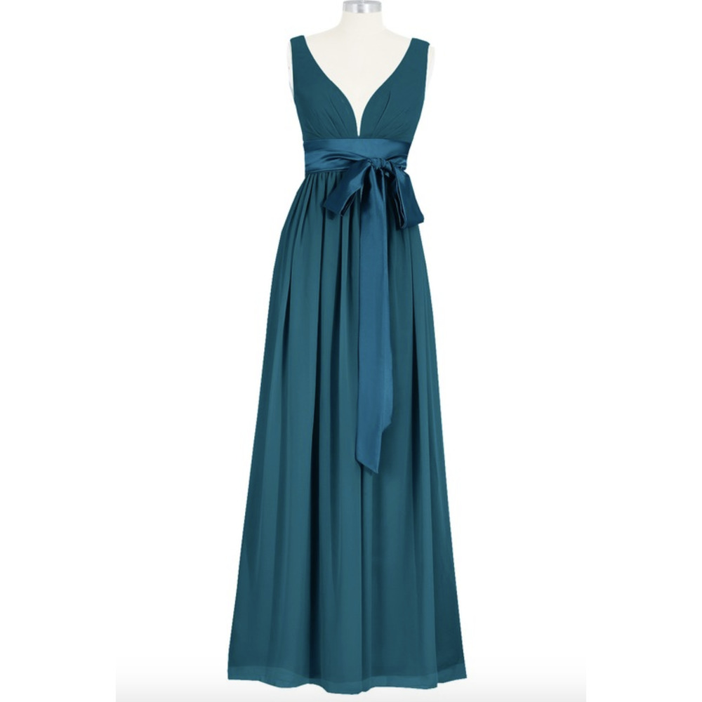 Azazie Georgia Bridesmaid Dress Ink Blue A8